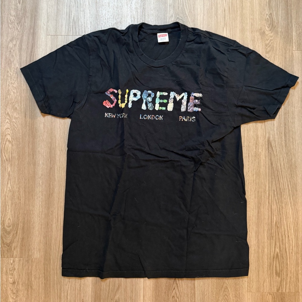 Supreme Rock Black T-Shirt Size L
